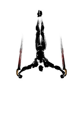 전신 PSD 스포츠 일러스트 캘리그라피 운동선수 한명 사람 물구나무 체조선수 체조 기계체조 링체조 국내일러스트 1 모션 운동 파일형식