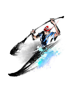 PSD 남자 스포츠 일러스트 캘리그라피 운동선수 한명 상반신 성인 카누 카약 노젓기 카누선수 카약선수 선박 국내일러스트 1 수상교통 모션 사람 수상스포츠 파일형식