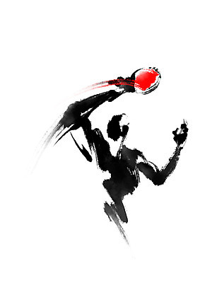 PSD 스포츠 일러스트 캘리그라피 운동선수 한명 들기 사람 상반신 탁구채 탁구 탁구선수 국내일러스트 1 모션 구기 라켓 탁구용품 파일형식