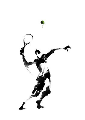 전신 PSD 스포츠 일러스트 캘리그라피 운동선수 서브 한명 서기 들기 사람 테니스 테니스라켓 테니스선수 국내일러스트 1 모션 구기 라켓 파일형식