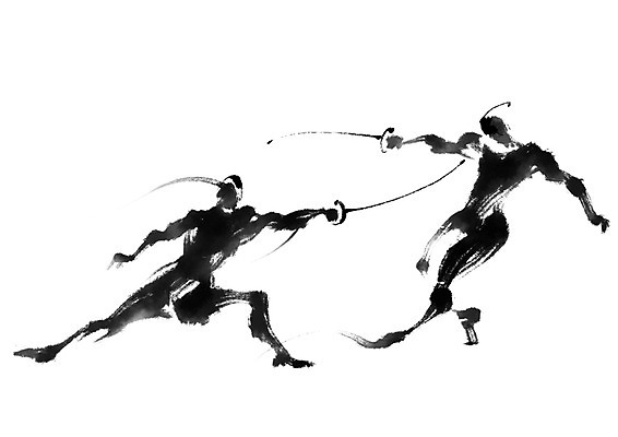 전신 PSD 스포츠 일러스트 캘리그라피 운동선수 서기 들기 사람 두명 펜싱 펜싱선수 찌르기 펜싱검 국내일러스트 모션 펜싱용품 파일형식