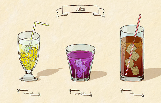 음료 생활용품 일러스트 잔 빨대 사람없음 얼음 레몬 레모네이드 오브젝트 콜라 포도주스 국내일러스트 AI파일 자연요소 식기 과일 과일주스 탄산음료 에이드 파일형식 벡터