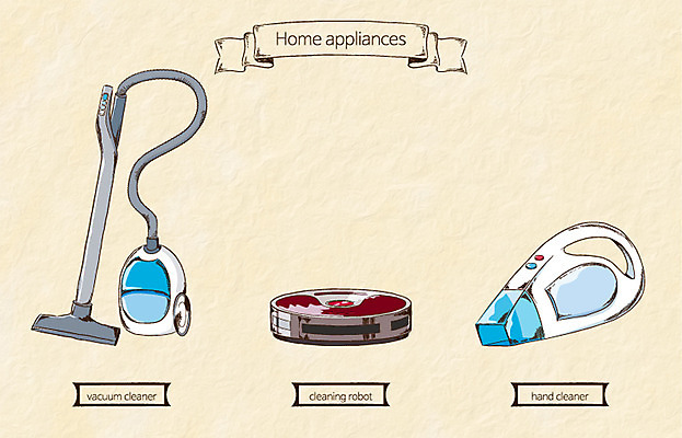 생활용품 일러스트 사람없음 가전제품 오브젝트 청소기 소형청소기 청소로봇 국내일러스트 AI파일 전자제품 청소도구 로봇 파일형식 벡터