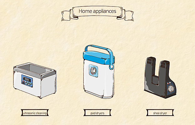 생활용품 일러스트 사람없음 가전제품 오브젝트 세척기 신발드라이기 초음파세척기 국내일러스트 AI파일 전자제품 드라이기 파일형식 벡터