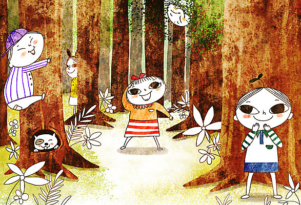 주간 PSD 나무 여자 남자 꽃잎 어린이 일러스트 나뭇잎 여러명 야외 봄 활발 강아지 활기 봄소풍 숨바꼭질 천진난만 국내일러스트 자연요소 식물 계절 꽃 다수 컨셉 잎 사람 반려동물 소풍 개 파일형식