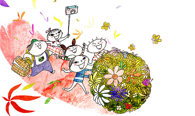 주간 PSD 여자 남자 꽃잎 어린이 나비 일러스트 나뭇잎 여러명 야외 카메라 봄 활발 돗자리 활기 공굴리기 도시락가방 봄소풍 천진난만 국내일러스트 자연요소 계절 꽃 다수 곤충 컨셉 잎 가방 사람 전자제품 소풍 굴리기 파일형식