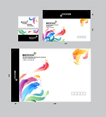 템플릿 명함 명함템플릿 붓터치 봉투 서류봉투 편지봉투 사람없음 세트 컬러풀 패키지 봉투템플릿 비즈디자인 봉투디자인 이미지템플릿 AI파일 컬러 편지 파일형식 벡터
