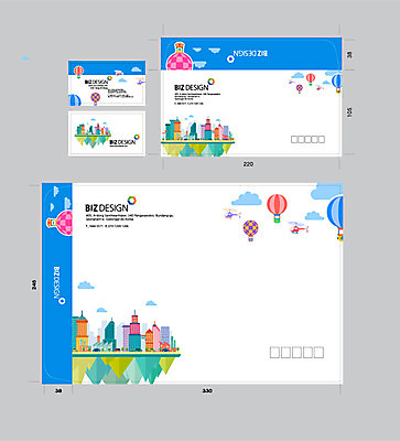 구름 템플릿 명함 명함템플릿 봉투 서류봉투 편지봉투 산 빌딩 사람없음 세트 열기구 도시 헬리콥터 패키지 봉투템플릿 비즈디자인 봉투디자인 이미지템플릿 AI파일 자연요소 항공교통 비행기 건물 편지 파일형식 벡터