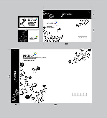 템플릿 꽃 꽃무늬 명함 명함템플릿 봉투 서류봉투 편지봉투 사람없음 세트 패키지 봉투템플릿 비즈디자인 봉투디자인 이미지템플릿 AI파일 식물 무늬 편지 파일형식 벡터