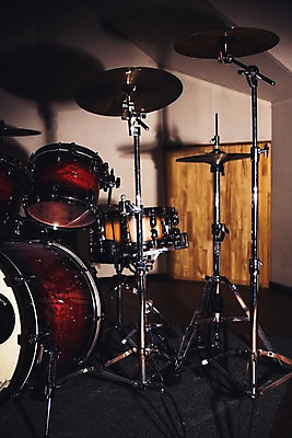 포토 JPG 음악 실내 사람없음 드럼 심벌즈 녹음실 국내포토 문화예술 타악기 내부 파일형식 녹음_기록