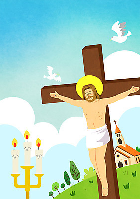 주간 PSD 나무 구름 남자 기독교 종교 십자가 일러스트 초 부활절 한명 성인 야외 교회 예수 비둘기 양초꽂이 국내일러스트 자연요소 식물 1 기념일 종교건축 조류 사람 건물 신_종교 꽂이 파일형식