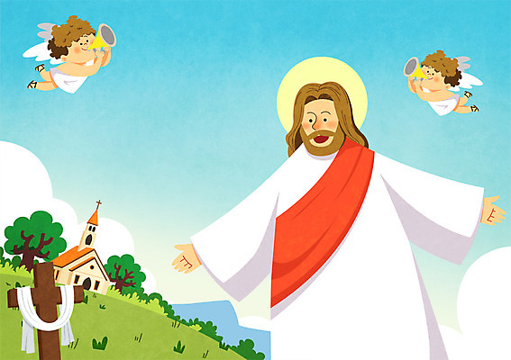 주간 PSD 나무 남자 기독교 종교 어린이 십자가 일러스트 천사 부활절 성인 야외 세명 교회 예수 나팔 국내일러스트 자연요소 식물 기념일 악기 종교건축 사람 건물 신_종교 파일형식