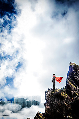 JPG 주간 구름 편집 편집이미지 남자 하늘 한명 빌딩 성인 야외 평화 팔짱 절벽 한국인 비즈니스맨 보호 망토 디지털합성 합성 영웅 디지털아트 편집실사 자연요소 1 컨셉 비즈니스 모션 사람 동양인 건물 직장인 CG 파일형식