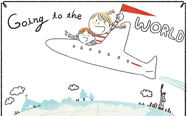 PSD 나무 구름 여자 남자 어린이 일러스트 산 비행기 두명 글로벌 깃발 세계여행 자유의여신상 다인종 국내일러스트 자연요소 식물 여행 항공교통 대중교통 사람 인종 세계 미국 세계문화유산 파일형식