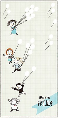 PSD 여자 남자 어린이 일러스트 여러명 글로벌 다인종 풍선 국내일러스트 다수 사람 인종 파일형식