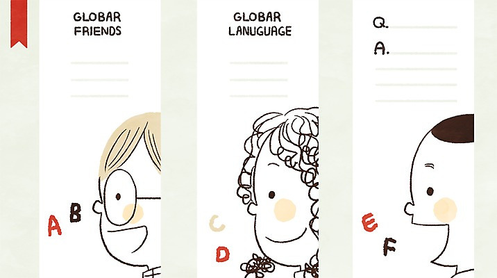 PSD 알파벳 여자 남자 어린이 일러스트 세명 글로벌 다인종 국내일러스트 영어 사람 인종 파일형식