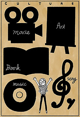 PSD 여자 음악 일러스트 미술 한명 성인 책 높은음자리표 영화 이젤 영상기 문화생활 프레임일러스트 국내일러스트 1 라이프스타일 음표 문화예술 프레임 사람 미술도구 파일형식