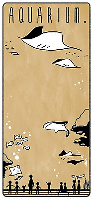 PSD 일러스트 어류 여러명 성인 군중 가오리 아쿠아리움 문화생활 프레임일러스트 국내일러스트 라이프스타일 다수 프레임 사람 수중동물 수족관 파일형식