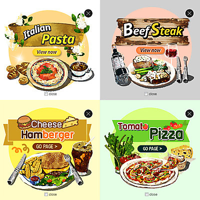 PSD 템플릿 음식 웹템플릿 와인잔 방울토마토 치즈 피자 파스타 팝업 이벤트팝업 웹팝업 스테이크 사람없음 와인 당근 햄버거 커피잔 와인병 콜라 레이어팝업 이미지템플릿 커피 토마토 술잔 병_용기 잔 유제품 뿌리채소 주류 패스트푸드 서양음식 탄산음료 파일형식