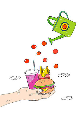 구름 손 음료 음식 일러스트 들기 물뿌리개 햄버거 사과 물주기 콜라 감자칩 국내일러스트 AI파일 자연요소 과일 모션 패스트푸드 신체부위 과자 칩_음식 탄산음료 파일형식 벡터