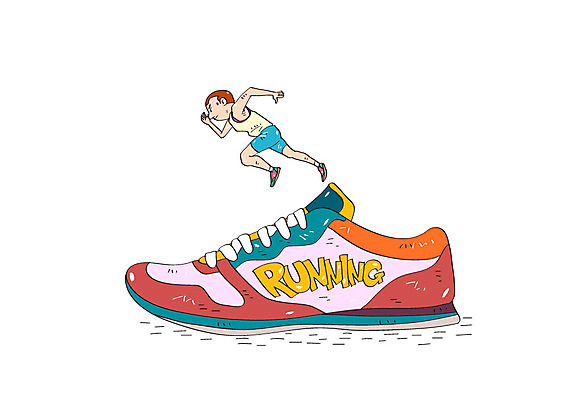 전신 남자 스포츠 운동화 신발 일러스트 한명 달리기 육상스포츠 육상선수 런닝화 국내일러스트 AI파일 1 모션 운동선수 사람 파일형식 벡터