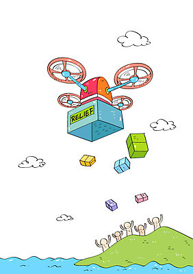 구름 일러스트 미래 산 사람모양 정보기술 사람없음 상자 운송업 운반 헬리콥터 구호품 드론 미래산업 구호활동 국내일러스트 AI파일 자연요소 모양 산업 컨셉 비행기 기술 오브젝트 파일형식 벡터