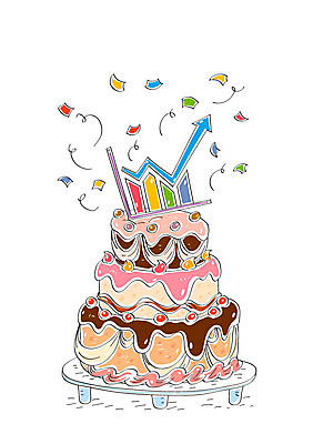 화살표 음식 일러스트 그래프 폭죽 이벤트 사람없음 케이크 빵집 상승 3단케이크 국내일러스트 AI파일 컨셉 디저트 상점 파일형식 벡터