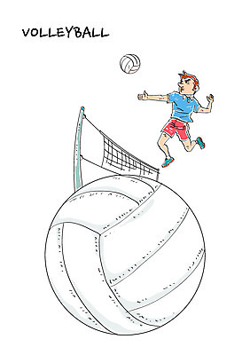 전신 남자 스포츠 일러스트 운동선수 한명 운동복 점프 네트 배구선수 배구공 스파이크 스파이크서브 국내일러스트 AI파일 1 옷 스포츠용품 공 모션 사람 배구 파일형식 벡터