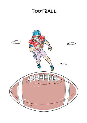 전신 구름 남자 스포츠 일러스트 운동선수 한명 운동복 달리기 럭비 미식축구 헬멧 럭비공 풋볼선수 국내일러스트 AI파일 자연요소 1 옷 공 모션 사람 구기 보호장비 럭비용품 파일형식 벡터