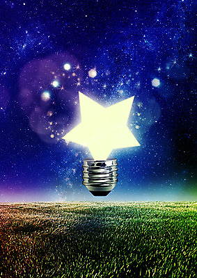 PSD 편집 편집이미지 별 전구 하늘 초원 사람없음 반짝임 야간 이미지편집 자연요소 모션 파일형식