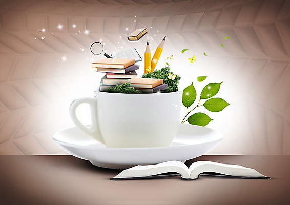 PSD 나무 편집 편집이미지 교육 나비 돋보기 나뭇잎 사람없음 책 반짝임 연필 쌓기 커피잔 컵받침 이미지편집 식물 커피 곤충 잎 모션 학용품 잔 필기구 받침대 파일형식