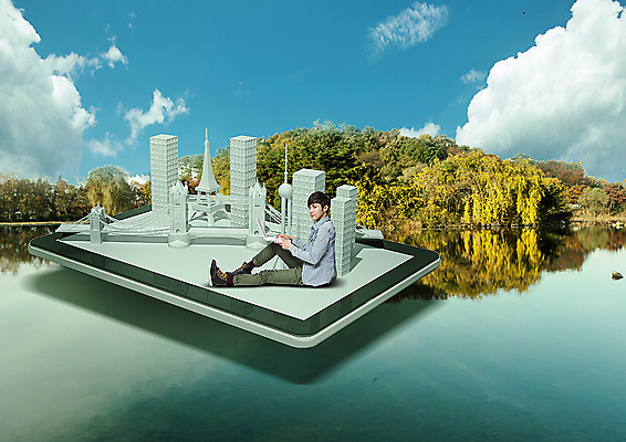 전신 PSD 나무 구름 편집 편집이미지 교육 남자 대학생 하늘 한명 앉기 빌딩 20대 성인 옆모습 노트북 강 태블릿 한국인 숲 대학교육 가교 이미지편집 자연요소 식물 1 학생 건축물 뷰포인트 모션 사람 동양인 청년 건물 전자제품 스마트기기 파일형식