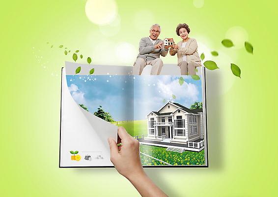 PSD 편집 편집이미지 손 여자 노년 남자 나뭇잎 주택 앉기 두명 책 실버라이프 새싹 모형 노부부 한국인 60대 복지 노인복지 노후대책 이미지편집 식물 라이프스타일 부부 잎 모션 사람 동양인 성인 건물 신체부위 노후 사회이슈 파일형식