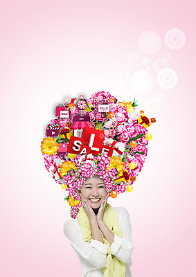 PSD 편집 편집이미지 우먼라이프 여자 꽃 한명 웃음 이벤트 상반신 20대 성인 선물상자 쇼핑 쇼핑백 세일 스카프 클래퍼보드 일본인 향수 이미지편집 외국인 식물 1 라이프스타일 가방 표정 선물 사람 동양인 청년 상자 목도리 화장품 파일형식