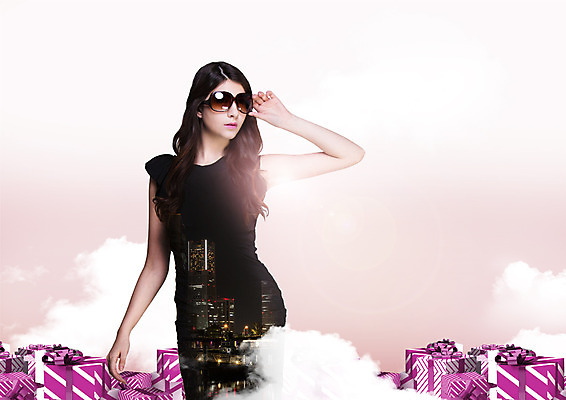 PSD 서양인 구름 편집 편집이미지 우먼라이프 응시 원피스 여자 한명 이벤트 빌딩 상반신 20대 성인 선물상자 쇼핑 선글라스 도시 야간 이미지편집 자연요소 외국인 1 라이프스타일 시선 옷 안경 선물 사람 청년 건물 상자 파일형식