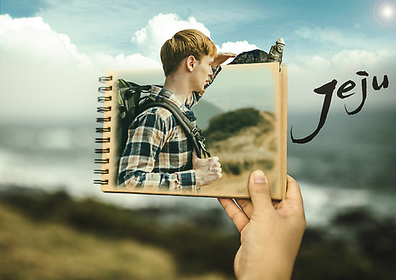 PSD 서양인 구름 편집 편집이미지 손 응시 남자 여행 배낭 하늘 한명 들기 상반신 20대 성인 취미 옆모습 제주도 다이어리 돌하르방 국내여행 안식처 이미지편집 자연요소 외국인 1 시선 뷰포인트 가방 모션 휴식 한국 사람 청년 신체부위 사무용품 파일형식