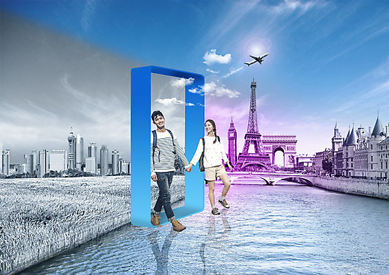 전신 PSD 구름 편집 편집이미지 건축물 커플 여자 남자 해외여행 여행 배낭 하늘 비행기 서기 웃음 빌딩 초원 20대 성인 취미 두명 관광지 강 손잡기 한국인 도시 에펠탑 개선문 빅벤 이미지편집 자연요소 해외 건축 가방 관계 항공교통 모션 대중교통 표정 사람 동양인 청년 건물 시계탑 런던 파리 랜드마크 파일형식