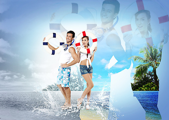 전신 PSD 서양인 구름 편집 편집이미지 커플 여자 남자 수영복 실루엣 바다 여행 물놀이 하늘 서기 웃음 여러명 20대 성인 취미 여름휴가 바캉스 야자수 튜브 스노클링용품 이미지편집 자연요소 외국인 나무 옷 스포츠용품 다수 관계 모션 놀이 휴가 촬영기법 표정 사람 청년 스노클링 파일형식 여름_계절