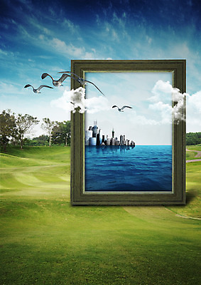 PSD 나무 동물 구름 편집 편집이미지 공원 바다 갈매기 하늘 액자틀 빌딩 잔디 취미 사람없음 이미지편집 자연요소 식물 공공시설 액자 조류 틀 건물 파일형식