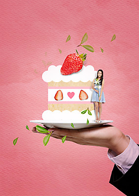 전신 PSD 외국인 편집 편집이미지 손 원피스 여자 꽃 음식 딸기 디저트 한명 서기 들기 동양인 20대 성인 새싹 조각케이크 이미지편집 식물 1 옷 과일 모션 사람 인종 청년 신체부위 케이크 파일형식