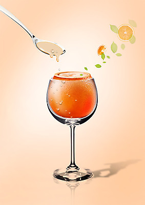 PSD 편집 편집이미지 음료 음식 잎 와인잔 오렌지 단면 나뭇잎 사람없음 컵 숟가락 흐름 과일주스 오렌지주스 이미지편집 식물 식기 컨셉 술잔 과일 수저 주스 파일형식