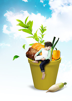 전신 PSD 구름 편집 편집이미지 남자 화분 음식 잎 하늘 피망 한명 앉기 소년 책 버섯 한국인 무 파 이미지편집 자연요소 식물 1 어린이 채소 모션 뿌리채소 사람 동양인 파일형식