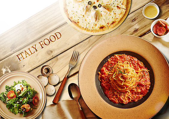 PSD 편집 편집이미지 접시 음식 포크 채소 방울토마토 피자 파스타 서양음식 스파게티 사람없음 숟가락 버섯 샐러드 면류 소스 이탈리아음식 피클 나무탁자 토마토스파게티 이미지편집 식기 토마토 탁자 패스트푸드 수저 양념 절임 파일형식