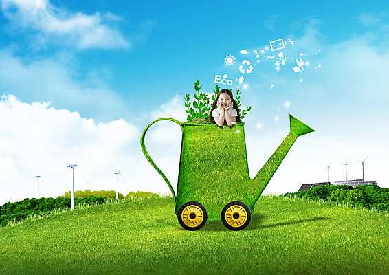 PSD 구름 편집 편집이미지 여자 화살표 잎 하늘 한명 웃음 소녀 잔디 상반신 자연보호 환경 그린캠페인 턱괴기 재활용 물뿌리개 한국인 바퀴 그린에너지 풍력에너지 건전지 에코 태양에너지 집열판 그린슈머 이미지편집 자연요소 식물 1 어린이 캠페인 모션 자연 표정 사람 동양인 에너지 보호 친환경 파일형식