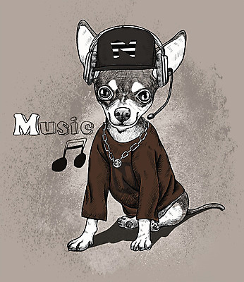 PSD 모자 음표 일러스트 힙합 취미 사람없음 반려동물 귀여움 헤드셋 활발 음악감상 강아지 스케치 즐거움 치와와 국내일러스트 동물 기호 잡화 감정 음악 음향기기 컨셉 미술 헤드폰 감상 개 파일형식