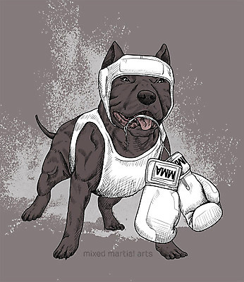 PSD 일러스트 취미 사람없음 반려동물 귀여움 활발 권투글러브 강아지 스케치 즐거움 맹견 이종격투기 핏불테리어 국내일러스트 동물 감정 컨셉 미술 격투기 글러브 개 테리어 파일형식