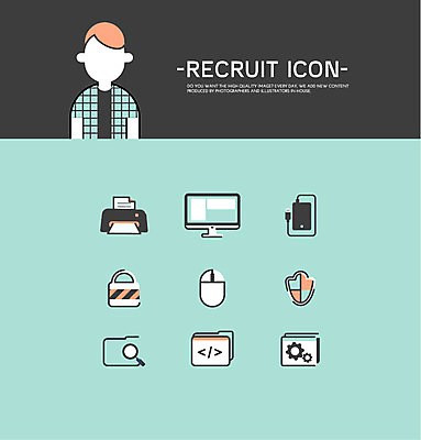 아이콘 직업 남자 인터넷 돋보기 자물쇠 한명 성인 세트 모니터 마우스 플랫아이콘 보안 외장하드 3D프린터 2D아이콘 AI파일 1 안전 사람 컴퓨터 컴퓨터용품 인쇄기 파일형식 벡터