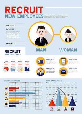 직업 여자 남자 서류가방 일러스트 그래프 여러명 성인 인포그래픽 구직 취업준비생 국내일러스트 AI파일 다수 컨셉 가방 사람 파일형식 벡터