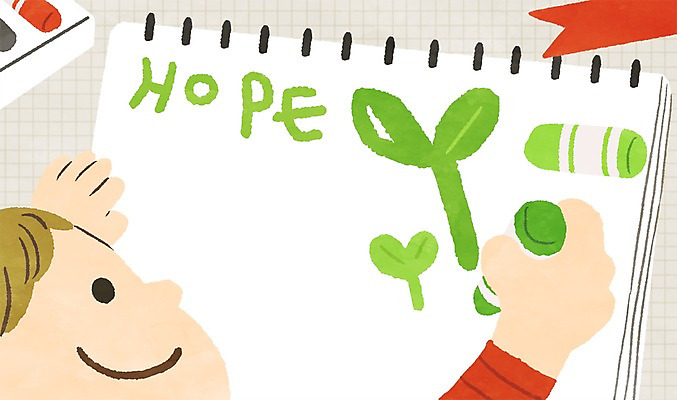 PSD 남자 어린이 일러스트 새싹 희망 그리기 스케치북 크레파스 프레임일러스트 국내일러스트 식물 감정 모션 학용품 프레임 사람 파일형식