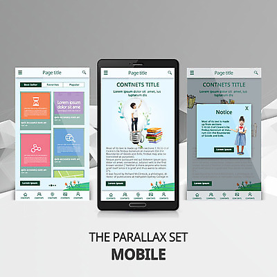 PSD 템플릿 여자 교육 남자 어린이 웹템플릿 전구 모바일 두명 책 연필 한국인 모바일템플릿 모바일웹 학원 패럴렉스 이미지템플릿 학용품 사람 동양인 필기구 파일형식